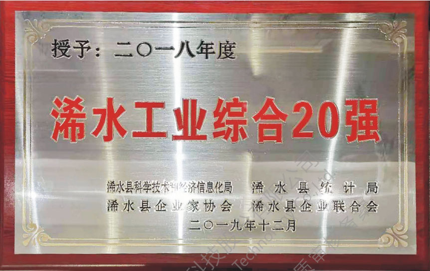 浠水工业综合20强